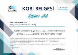 Ankara Kobi Vasfı Belgesi Nasıl Alınır